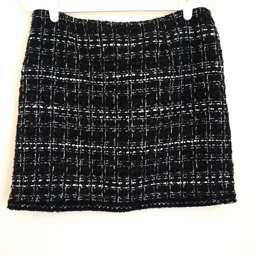 Black & White Pencil Skirt